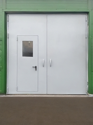 Ворота с окном